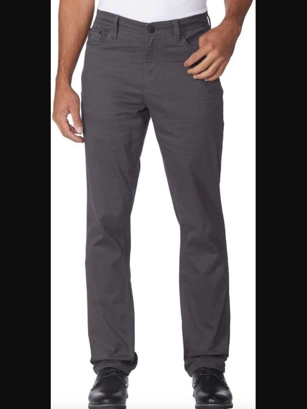 English Laundry 5-Pocket Straight Leg Pants Charcoal Grey 34x29 Stretch Casual